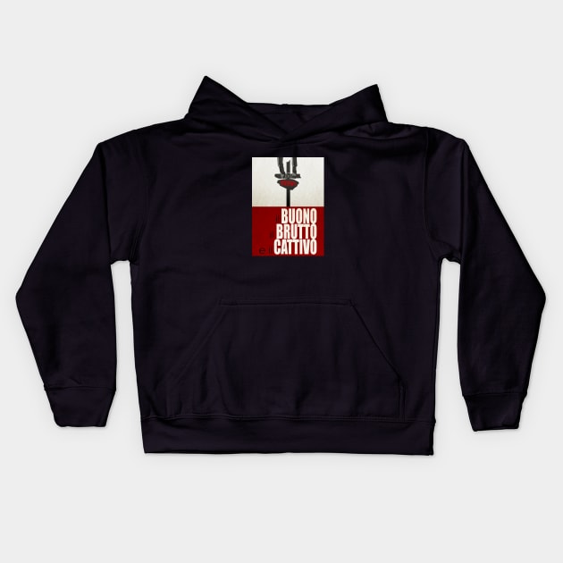 Il buono, il brutto e il cattivo Kids Hoodie by Glap